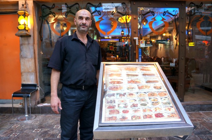 di salah satu resto Maroko