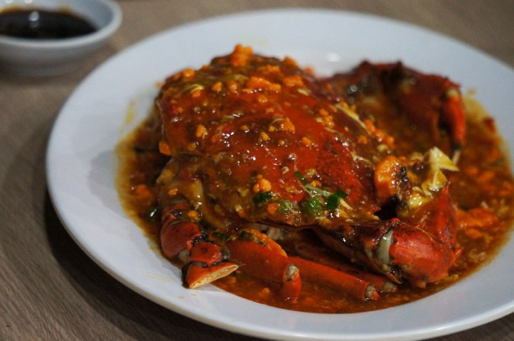 kepiting saos padang apa asam manis ya, lupa hahaa. rasanya enak banget tapi juga mahal banget :(