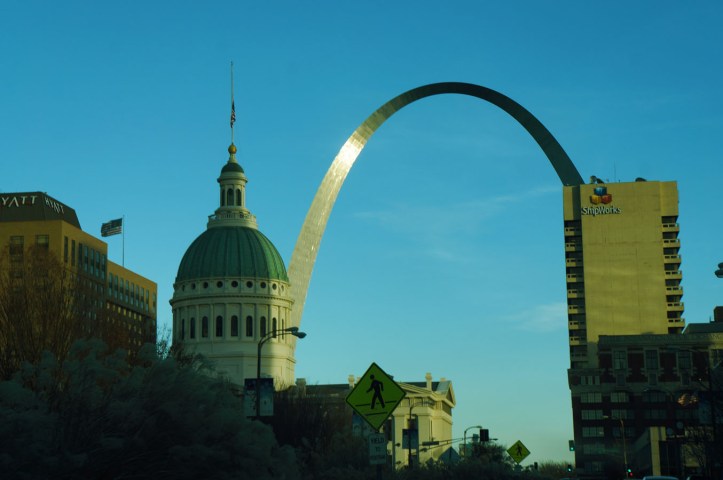Gedung cantik itu bikin landscape kota St Louis bener-bener memanjakan mata
