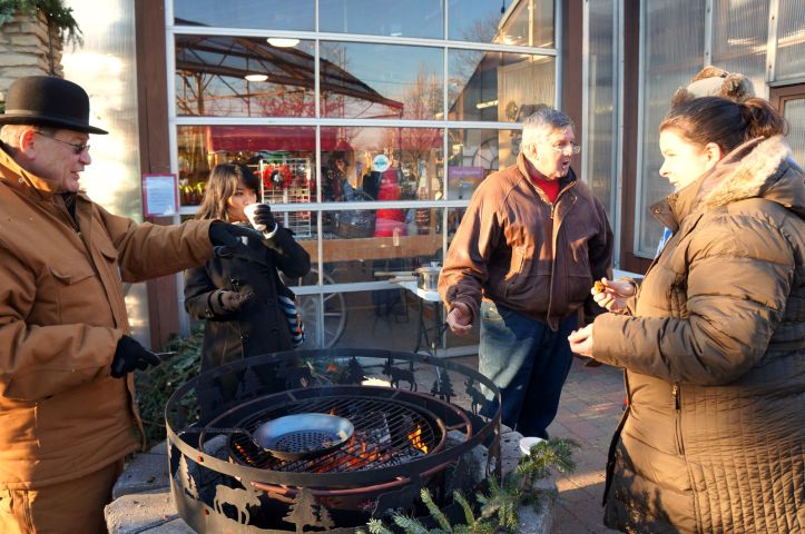 menggosip di udara dingin