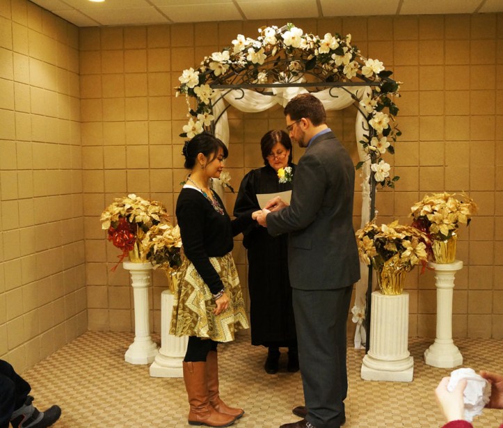 Selama pembacaan vow