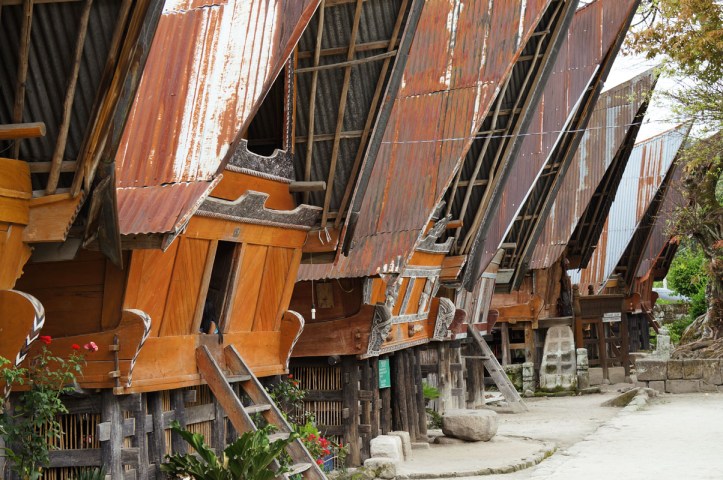 Rumah Adat Batak di desa