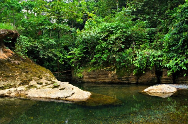 Sungai Landak ketika kemarau