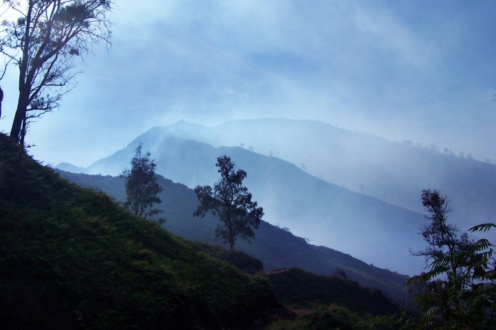 Pagi hari di Ijen Jawa Timur
